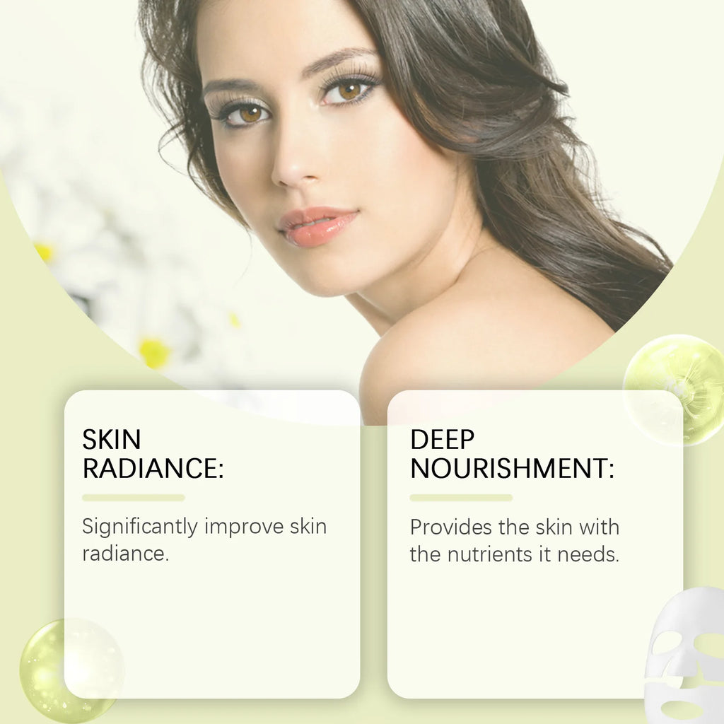 Vitamin C Mask Dark Spot Remover Skin Rejuvenation Smooth Pores Anti Aging Moisturizing Brightening Hyaluronic Acid Facial Mask