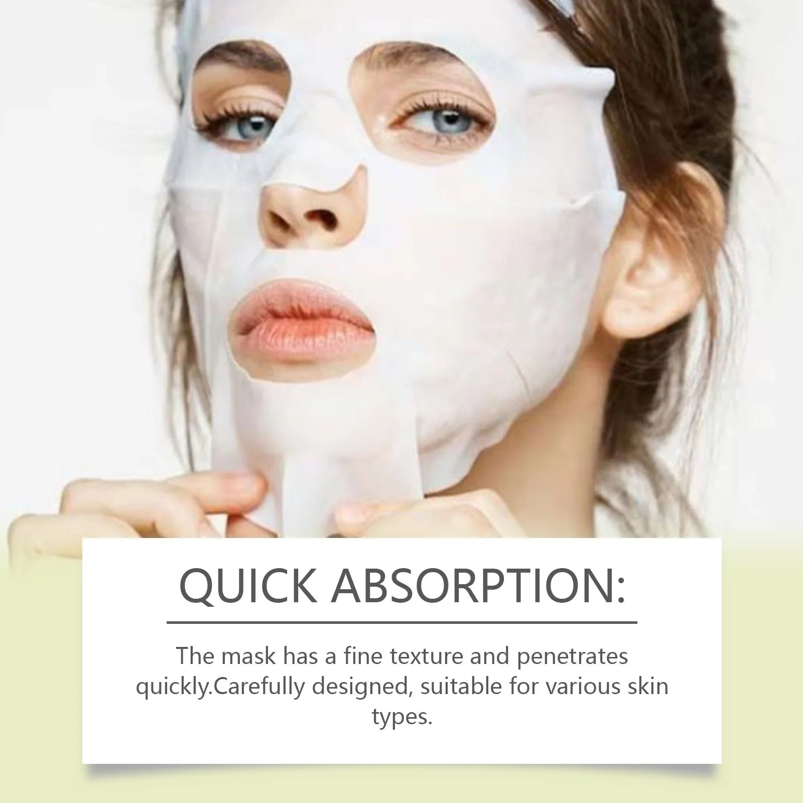 Vitamin C Mask Dark Spot Remover Skin Rejuvenation Smooth Pores Anti Aging Moisturizing Brightening Hyaluronic Acid Facial Mask