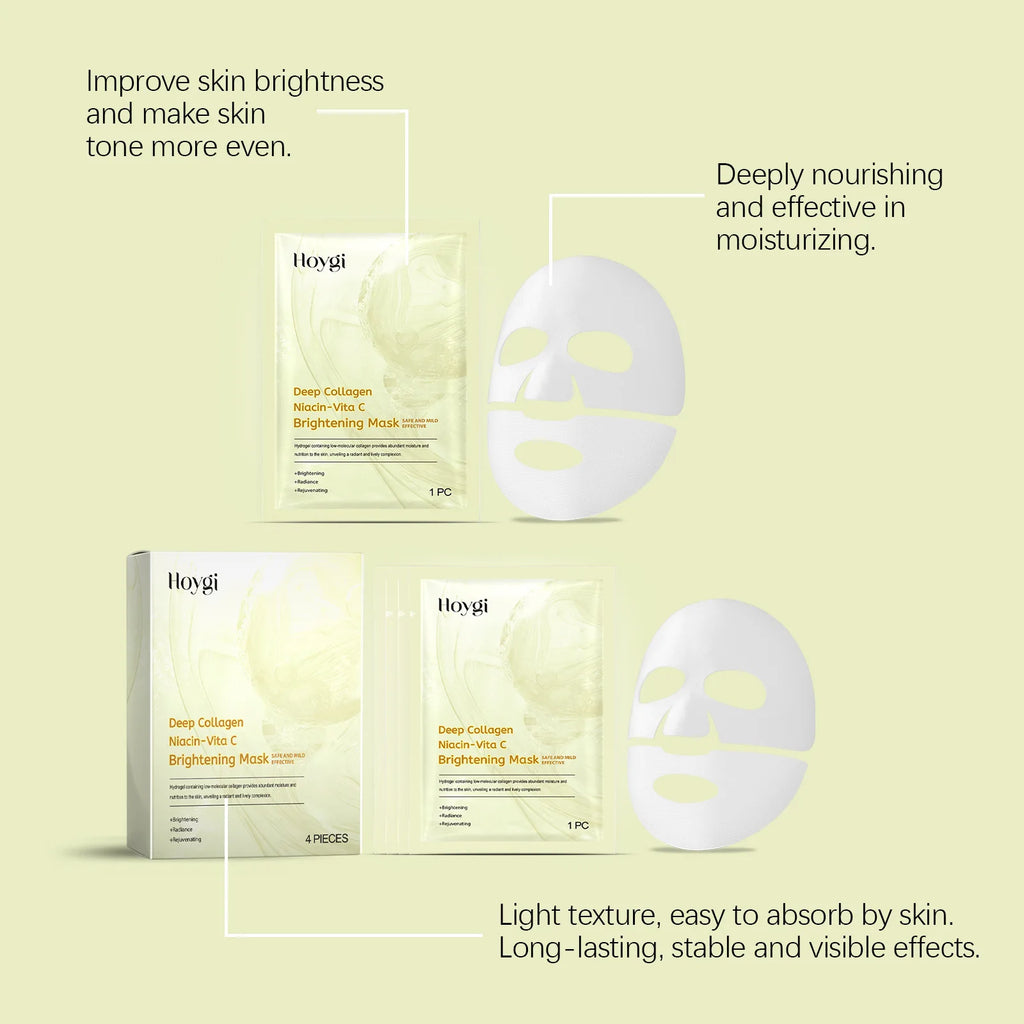 Vitamin C Mask Dark Spot Remover Skin Rejuvenation Smooth Pores Anti Aging Moisturizing Brightening Hyaluronic Acid Facial Mask