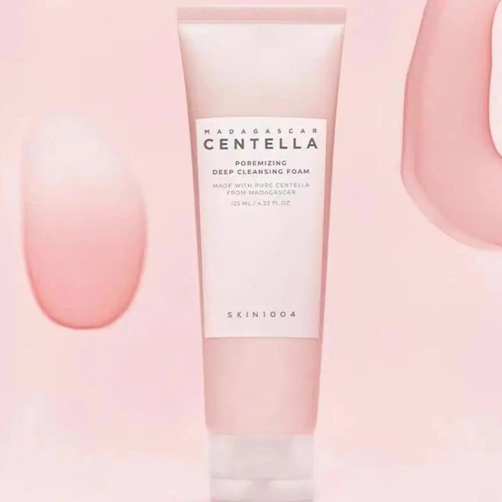 Centella Asiatica Deep Cleansing Foam Facial Cleanser Oil Control Soothing Lotion Remove Pore Mild Exfoliating Skincare Product