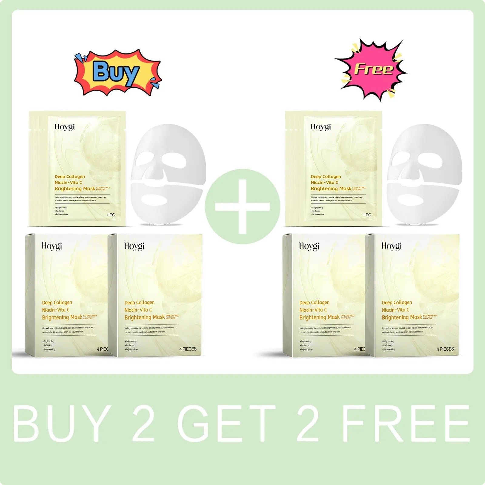 Vitamin C Mask Dark Spot Remover Skin Rejuvenation Smooth Pores Anti Aging Moisturizing Brightening Hyaluronic Acid Facial Mask